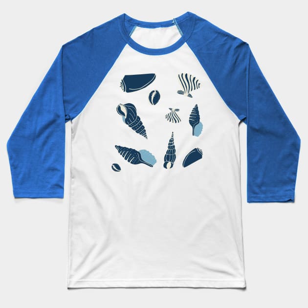 sea shells Baseball T-Shirt by bruxamagica